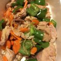 かずくん☆'s cooksnap of when they made 豚小間と人参・ピーマンの生姜炒め★お弁当.