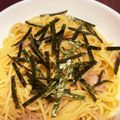 ママメイン！時々子供's cooksnap of when they made 超簡単！麺つゆツナパスタ.