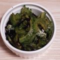 アクセル☆'s cooksnap of when they made ゴーヤと塩昆布の麺つゆオリーブオイル和え.