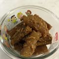せる☆'s cooksnap of when they made ごぼうと蒟蒻のごま味噌和え.