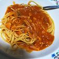 pisutatiyo's cooksnap of when they made トマトとベーコンのスープスパゲッティ.