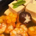 もりっこかふぇ's cooksnap of when they made 高野豆腐の煮物♪海老と春野菜を添えて.