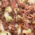はな923's cooksnap of when they made 超簡単！牛肉とキャベツのスタミナ炒め！.