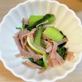 こーやんたん's cooksnap of when they made お弁当にも簡単一品　チンゲン菜とハム炒め.