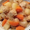 プルンバゴ's cooksnap of when they made 肉団子で肉じゃが.