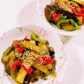 みぽぽ37's cooksnap of when they made レンジでナスとピーマンとパプリカの和え物.