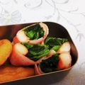 龍青空ママ's cooksnap of when they made お弁当にベーコンのほうれん草&カニカマ巻.