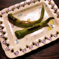 milestone★'s cooksnap of when they made 簡単小皿♪万願寺唐辛子のトースター焼き.