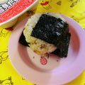 ankotetu's cooksnap of when they made ✿三色おにぎり✿梅・塩昆布・鰹節.