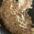 oべべo's cooksnap of when they made フライパンで1人もんじゃ焼き♪.