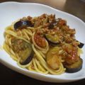 Ｔｓｕｙａｋｏ's cooksnap of when they made にんにく＆ナスた～っぷり☆トマトパスタ.