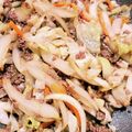 たぬきちまる☆彡's cooksnap of when they made 激うま♡合びき肉とキャベツの甘辛カレー丼.
