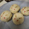 yasuna313's cooksnap of when they made 介護食　簡単　うさぎのお月見まんじゅう.
