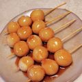 お山のエイ's cooksnap of when they made お月見に♡簡単米粉のみたらし団子.
