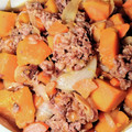クックEJ5CQ0☆'s cooksnap of when they made 肉じゃが?『肉かぼちゃ♡』おかず簡単煮物.