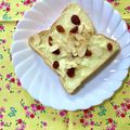 ふたごゆき's cooksnap of when they made ✿レーズン入りクリームチーズトースト✿.