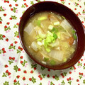 ふたごゆき's cooksnap of when they made ★ごま香る白菜とさつま揚げのみそ汁★.