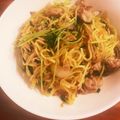 なーなちゃん's cooksnap of when they made レモン香る豆苗豚塩焼きそば.