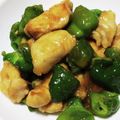 MAXA！'s cooksnap of when they made 鶏むね肉と旬の甘いピーマンの生姜醤油炒め.