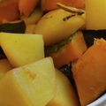 あゆたっくん's cooksnap of when they made カボチャとじゃが芋の甘辛煮.