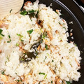 ミツマメ's cooksnap of when they made あの店の＊鮭の土鍋炊き込みご飯。.