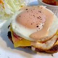 ☆みちよちゃん☆'s cooksnap of when they made 家で再現☆月見チーズバーガー(バーグ).