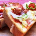 horseland's cooksnap of when they made 夏休み♪ランチに簡単野菜ピザトースト.