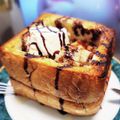 ﾋｰﾛｰのママ's cooksnap of when they made ドカーン！！と、ハニートースト！.