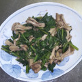 mi_co22's cooksnap of when they made ほうれん草と舞茸の中華炒め♪.