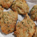 ahirunrunr's cooksnap of when they made 大和芋とオクラのお焼き.