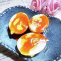 STimeBlues's cooksnap of when they made いつかあなたと♡コチュジャン漬けの味玉.