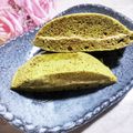 STimeBlues's cooksnap of when they made 抹茶蒸しパンのきな粉クリームサンド.