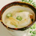 柚子♡⸝⸝⸝'s cooksnap of when they made 餃子餡（餃子）とエノキとオクラのスープ.