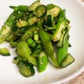 chikappe's cooksnap of when they made 簡単！オクラときゅうりの大葉和え.