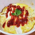 らなりまmama's cooksnap of when they made トマトジュースで！オートミールオムライス.