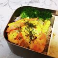 龍青空ママ's cooksnap of when they made 簡単お弁当♪ハム入りスクランブルエッグ☆.