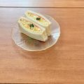 Etsu☆ko's cooksnap of when they made 5枚切り食パンをきれいに半分に切る裏ワザ.
