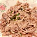 悠LOVE航's cooksnap of when they made お弁当に★薄切り豚のネギレモン炒め★.