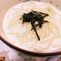 kbmm's cooksnap of when they made つるとんたん風明太子クリームのおうどん.