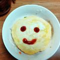 年の差兄妹のママ's cooksnap of when they made 離乳食　後期～完了期ふわふわオムライス.