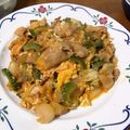 適当田てきみ's cooksnap of when they made ゴーヤ豚キムチ.