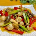 ルパンのかあさん☆彡's cooksnap of when they made ベビーホタテと彩り野菜のバター醤油炒め.