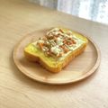 キンプリ's cooksnap of when they made 柿の種でピリ辛トースト.