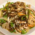 OK○kitchin's cooksnap of when they made 絶品‼ご飯が進む♪豚肉とスヌイ(もずく)のチャプチェ風 ♬.