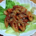 55才のおじさん's cooksnap of when they made 肉嫌い娘に捧げる★ヤンニョムちくわ.