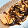 noamanma's cooksnap of when they made 炙り＊サーモンの玉葱バルサミコソース　.