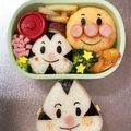Chaaa_room's cooksnap of when they made キャラ弁 アンパンマンとおむすびマン.