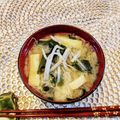 アイリッシュショコラ's cooksnap of when they made もやし 油揚げ わかめの味噌汁^^.