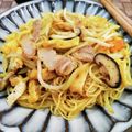 在宅勤務のおじさん's cooksnap of when they made 焼きそうめん！カレー粉炒め♪.