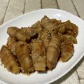 まくのうち's cooksnap of when they made 蓮根の豚肉巻き.